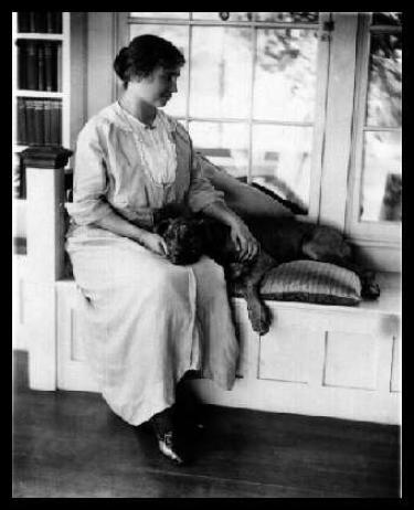 Hellen Keller with Pit Bull