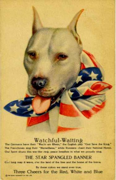 WWI Pitbull Propaganda Poster